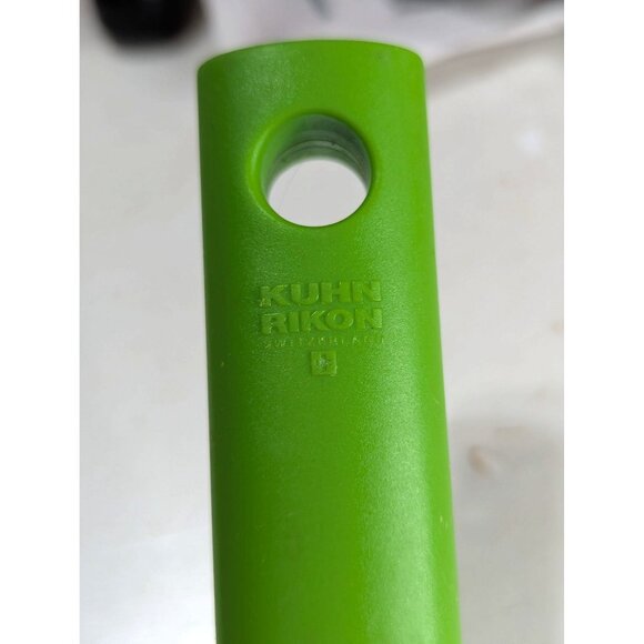 Kuhn Rikon Switzerland Cheese Slicer With Green Handle & Stainless Steel Blade - Picture 4 of 4